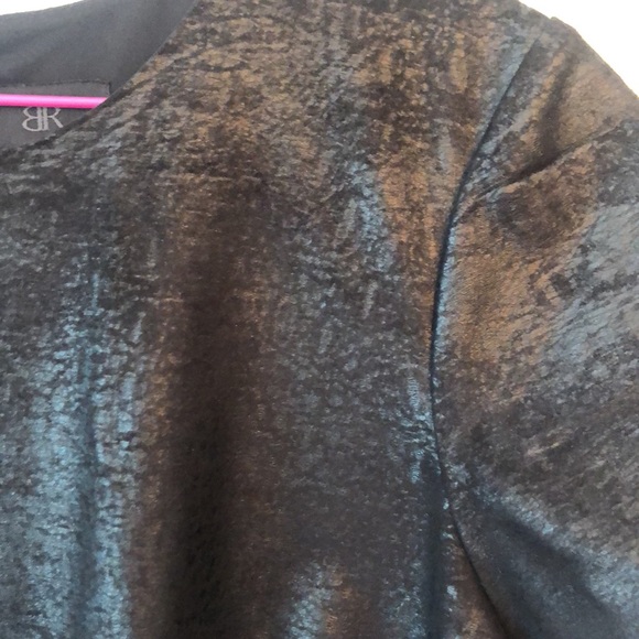 Banana Republic black textured dress, sz 14 - Picture 3 of 4